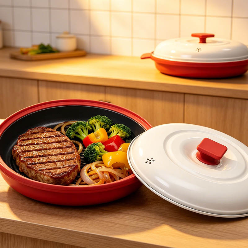 Elintarvikelaatuinen mikroaaltouuni Multi Cook Grill Pot