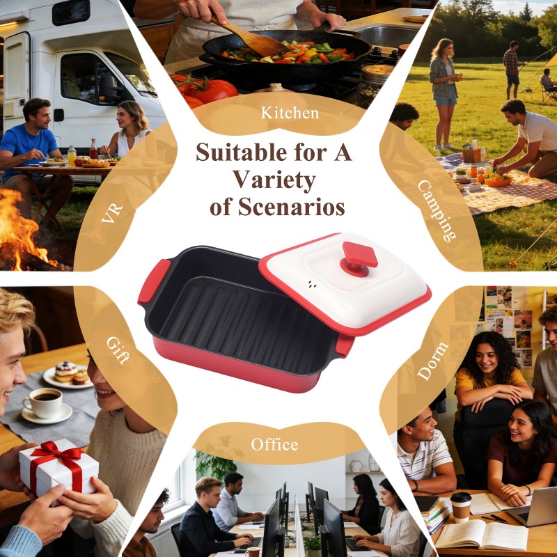 HeMaSe Microwave Grill Multi-Pot Cooking Demonstration - Grilling Chicken and Steak with Non-Stick Surface for Easy Food Release